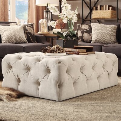 48.5" Wide Tufted Rectangle Cocktail Ottoman - Image 0