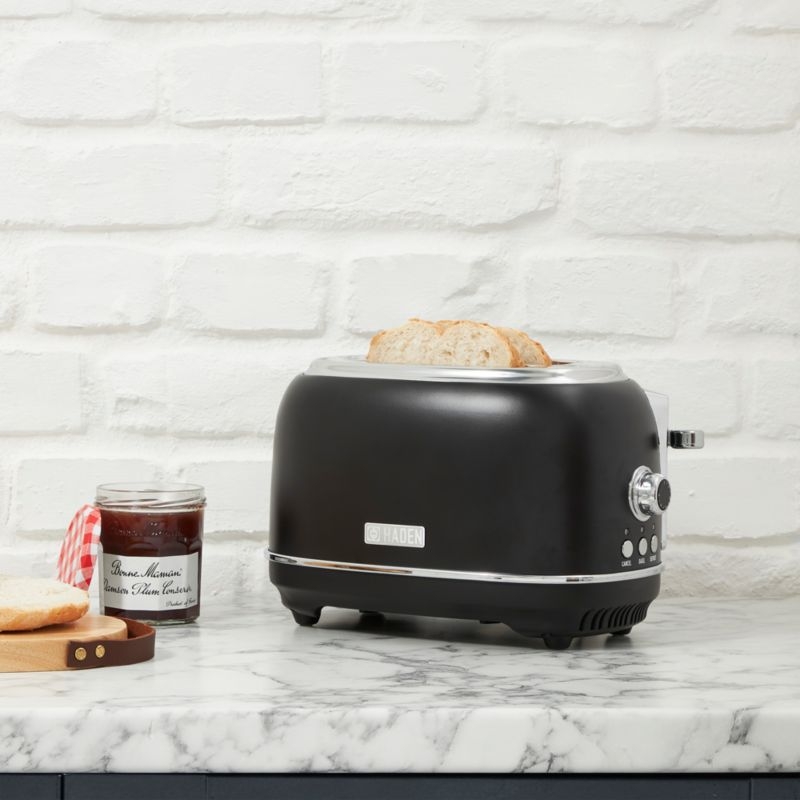 HADEN Heritage Black and Chrome 2-Slice Toaster - Image 2