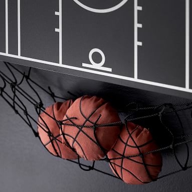 Basketball Bean Bag Toss Game, Black - Image 2