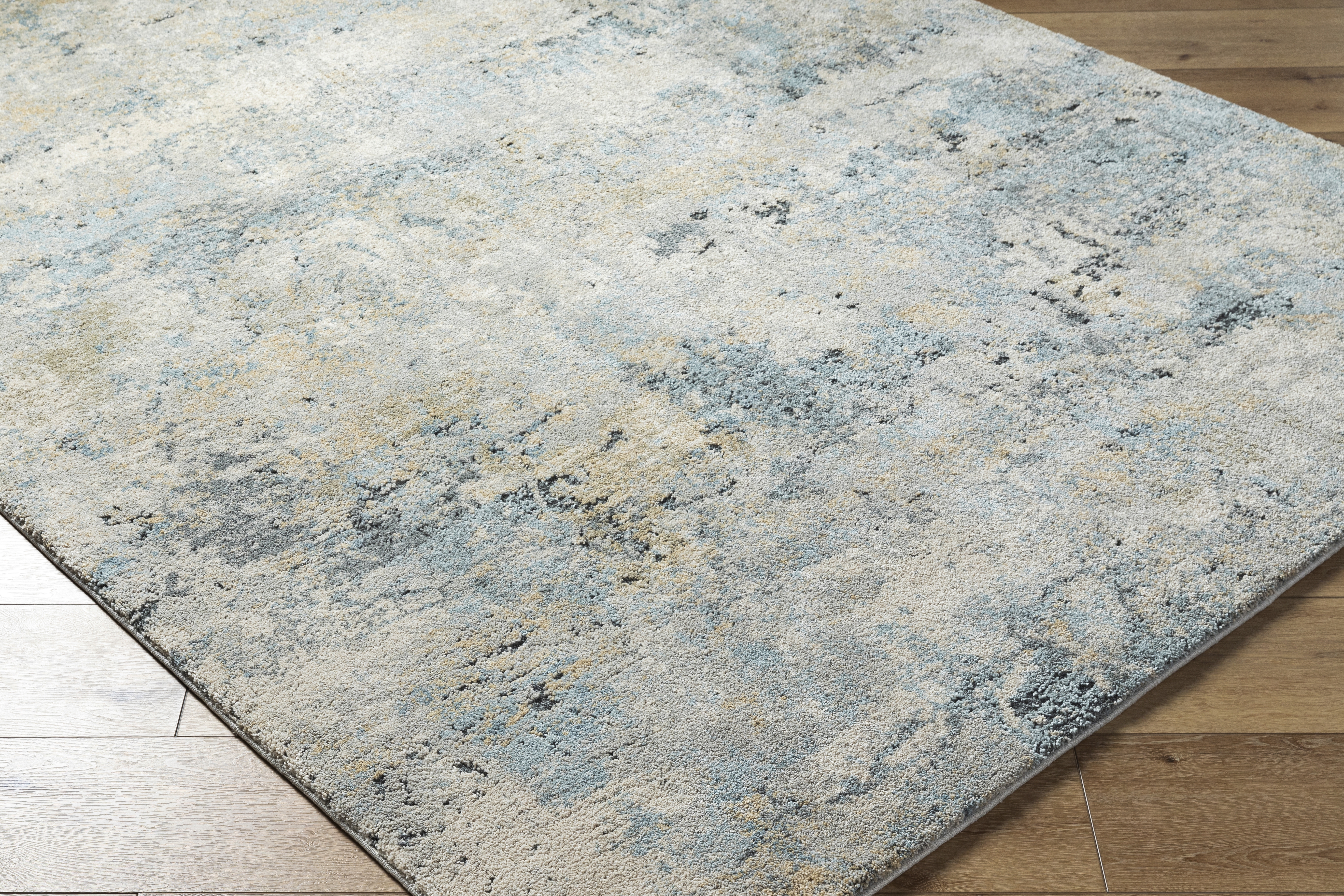 Avellino Gray Indoor 5'3" x 7' Machine Woven Rug - Image 4