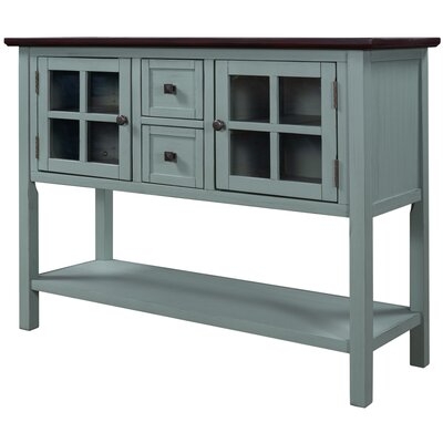 Modern 45'' Console Table With 2 Drawers, 2 Cabinets And 1 Shelf - Image 0