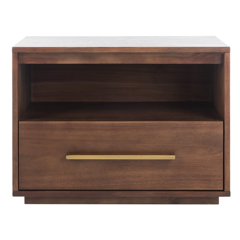 Mallory 1 Drawer Nightstand Color: Brown - Image 0