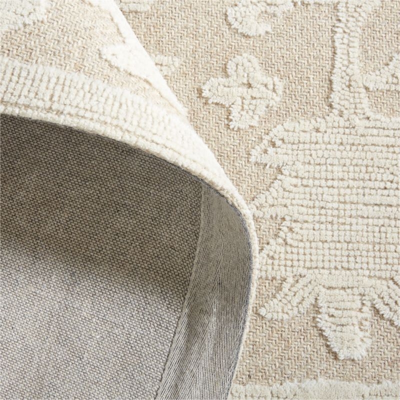 Avalon Wool Hand-Tufted Taupe Area Rug 10'x14' - Image 2