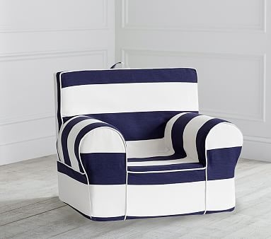 Navy Classic Rugby Stripe Anywhere Chair(R) - Image 0