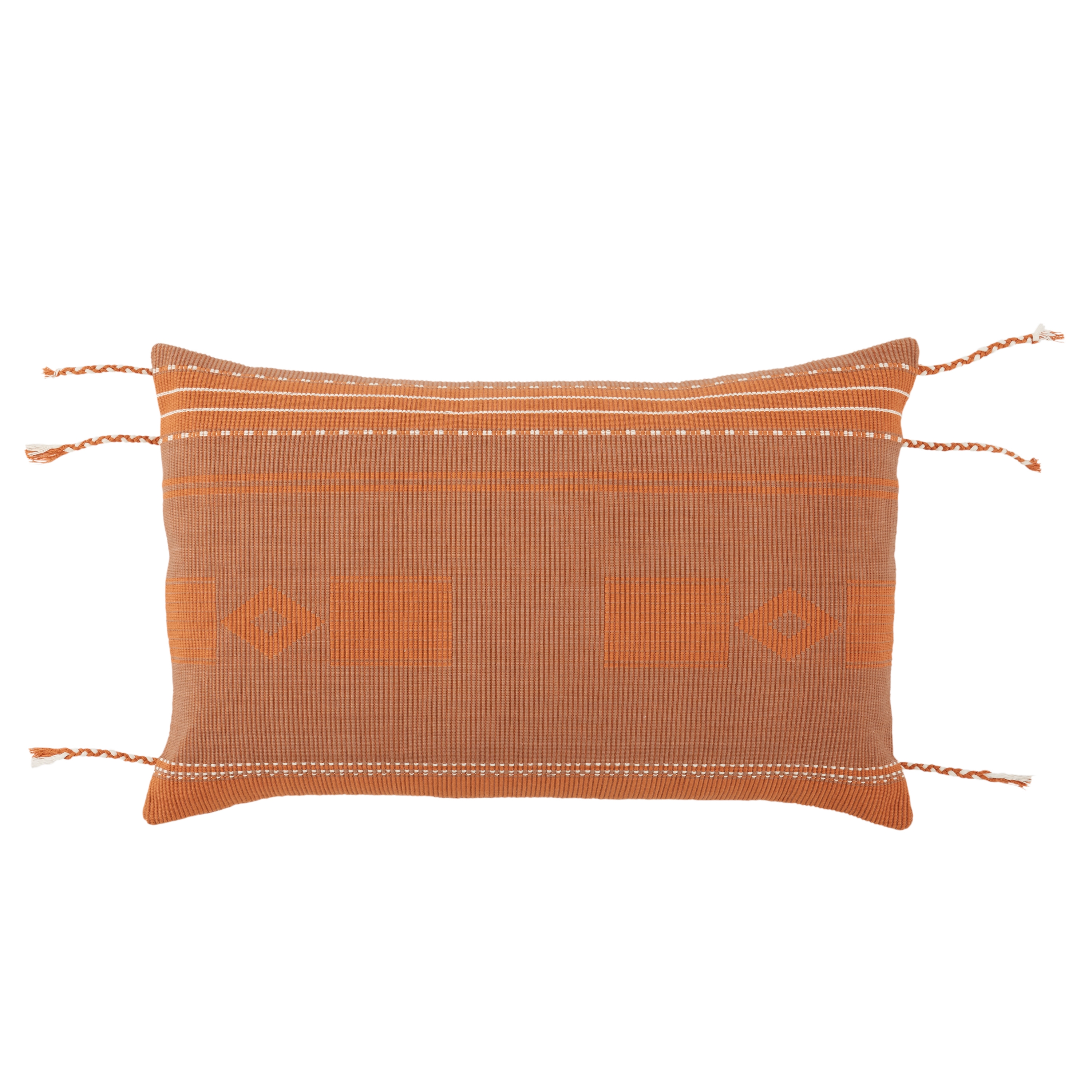 Bohdi Lumbar Pillow, Terracotta, 21" x 13" - Image 0