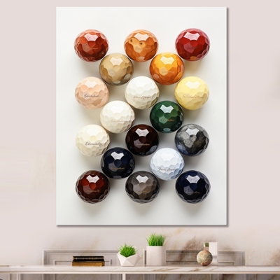 Jaevin Minimalism Golf Tees III On Canvas Print - Image 0