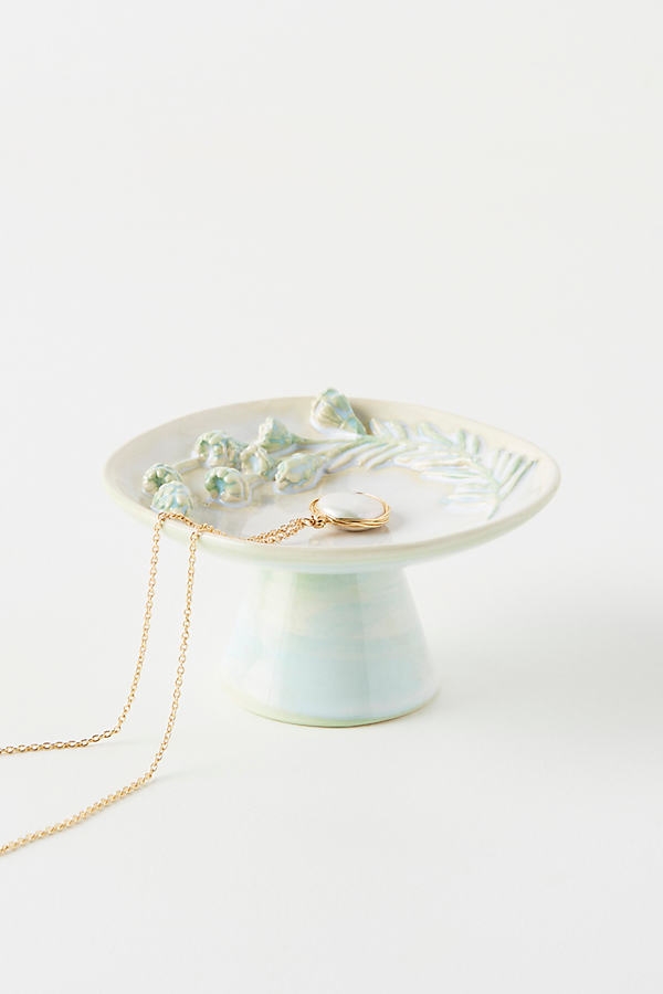Sally Trinket Dish By Anthropologie in Green - Image 0
