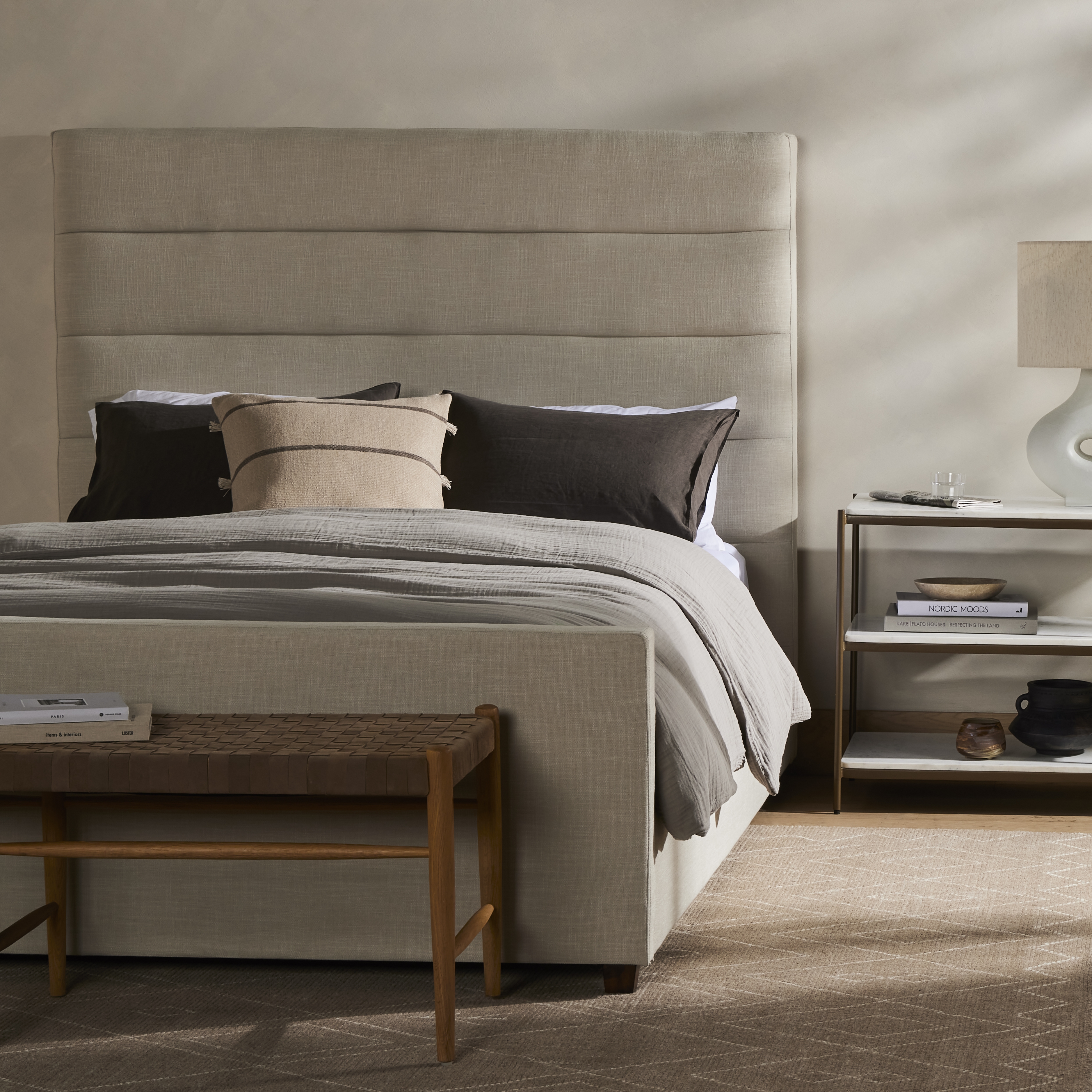 Daphne Bed-Cambric Ivory-Queen - Image 9