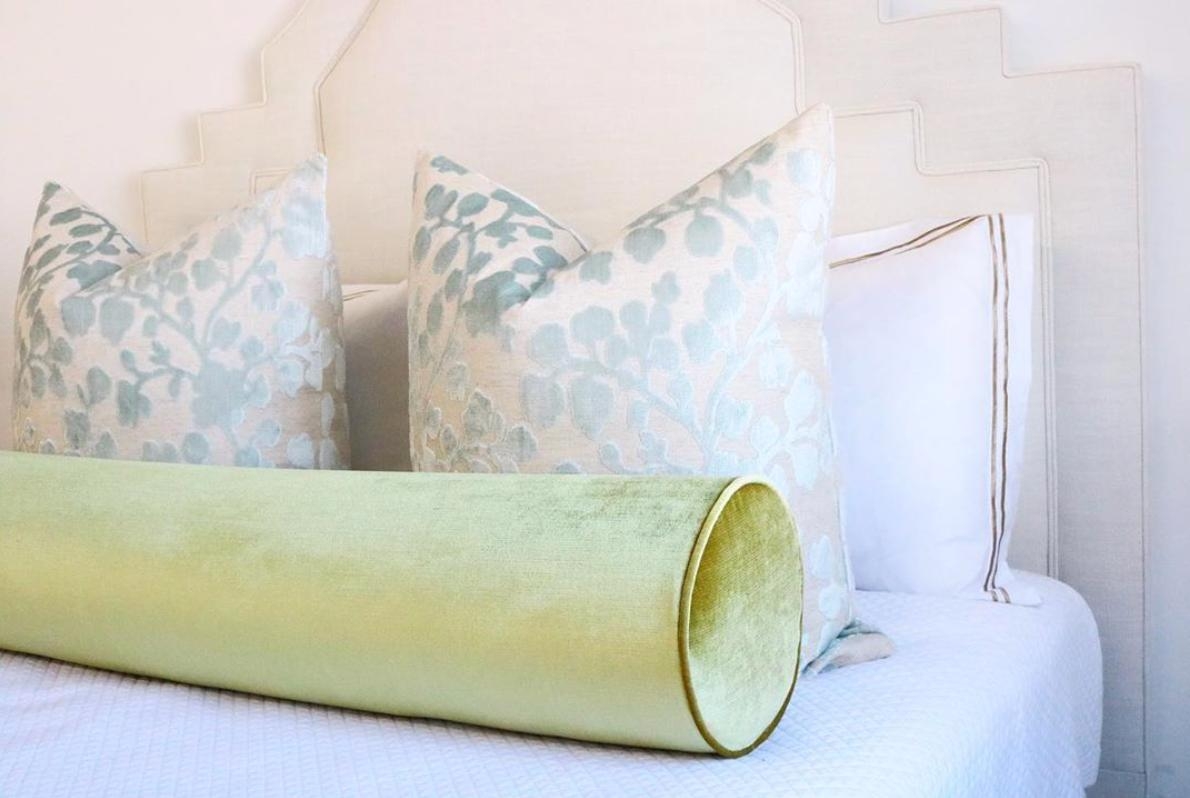 BLOSSOM CUT VELVET // SPA BLUE - 14" X 36" - Image 3