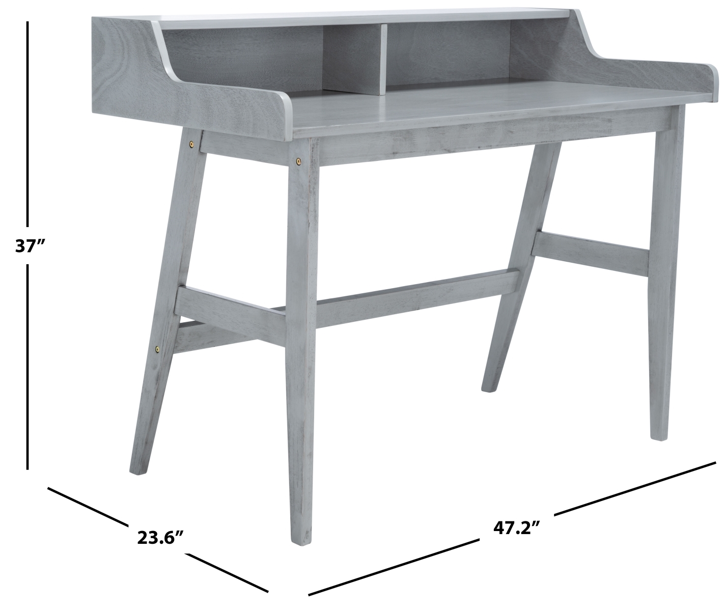 Wrigley Desk - Dark Grey - Safavieh - Image 7