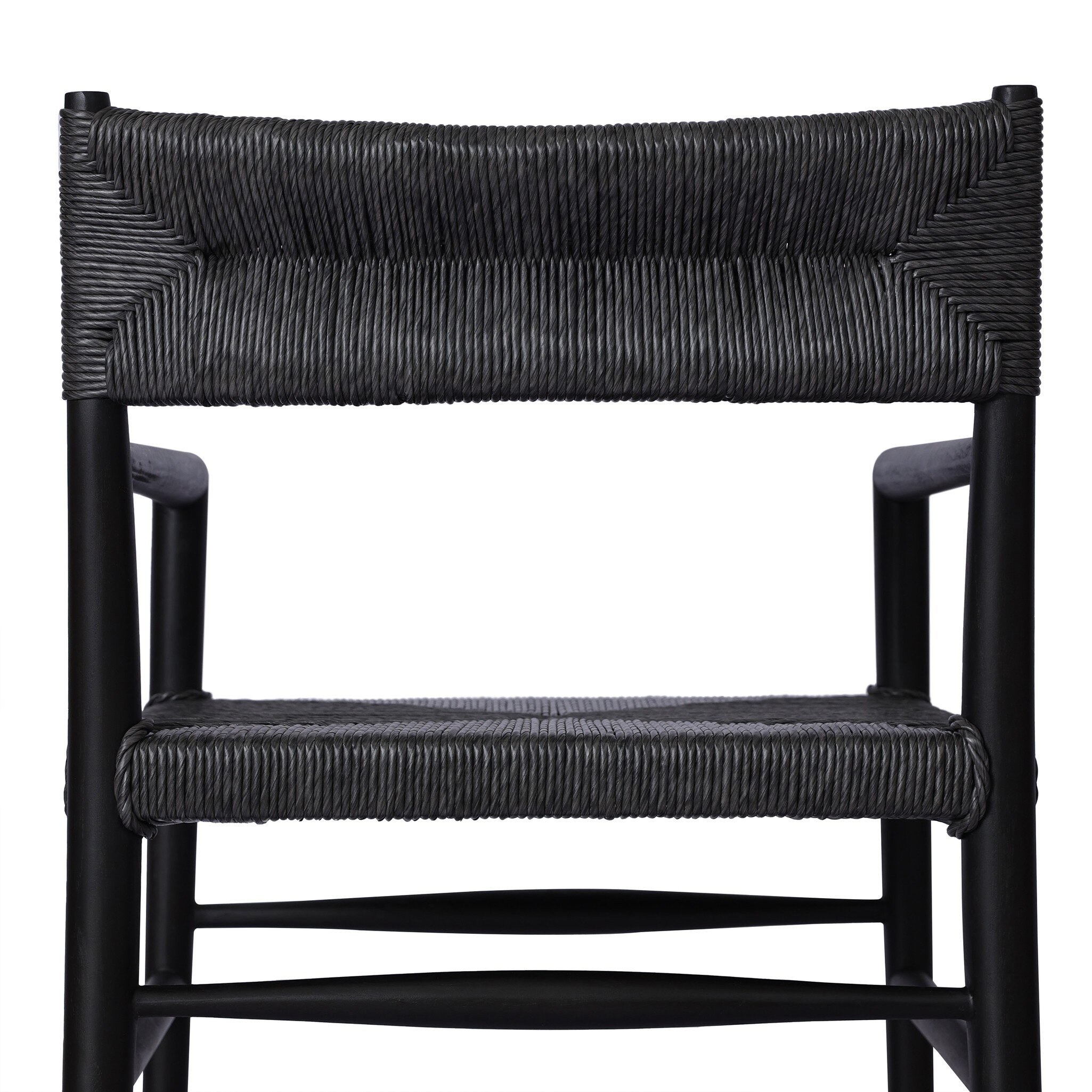 Lomas Outdoor Dining Armchair - Black Teak - Image 9