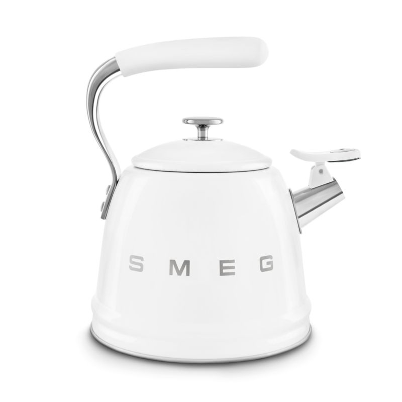 SMEG White Retro Whistling Stovetop Kettle - Image 2