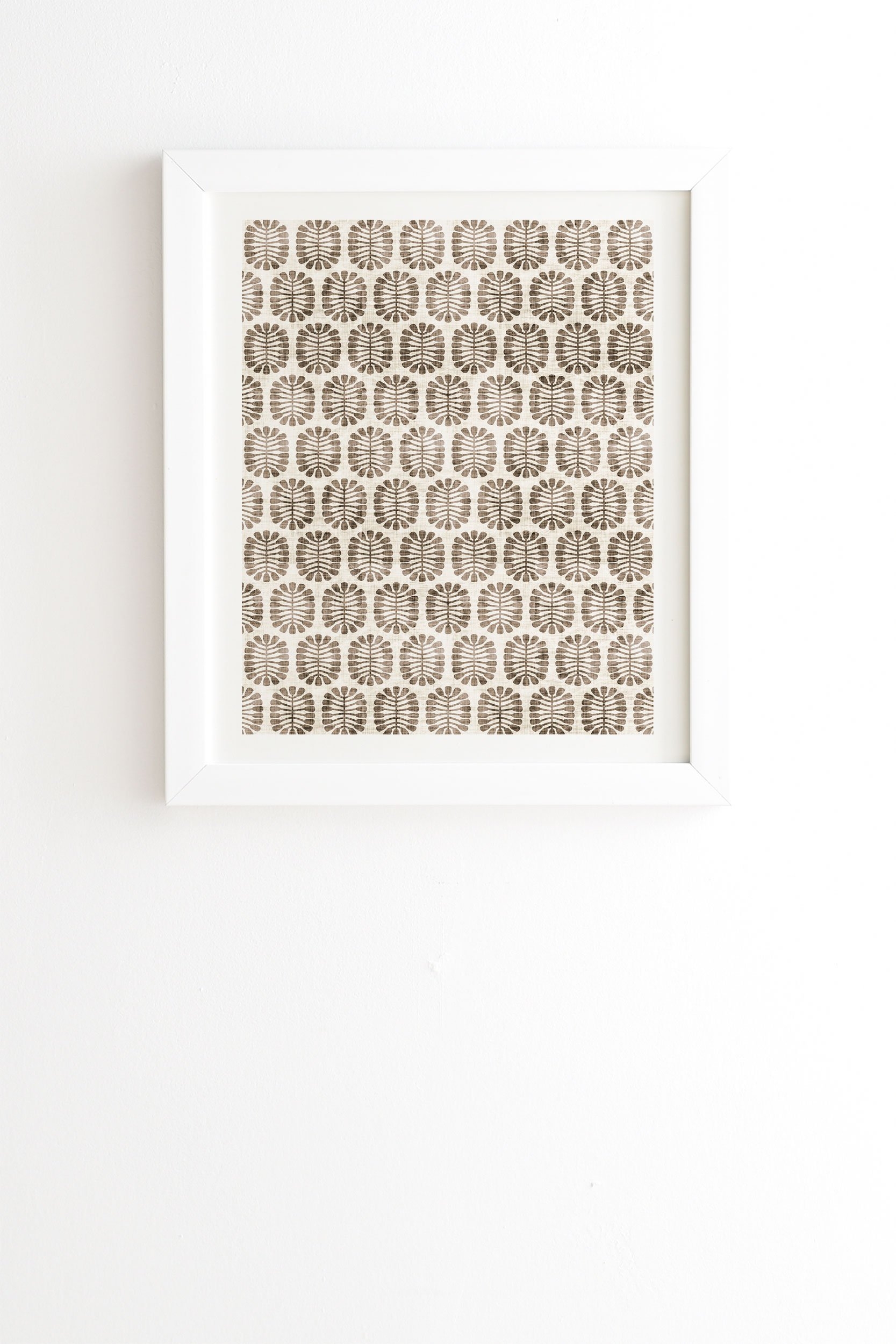 Holli Zollinger THISTLE SEED White Framed Wall Art - 30" x 30" - Image 0