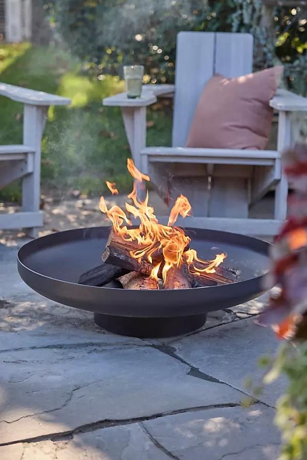 Weathering Steel Round Bowl Fire Pit - Image 0