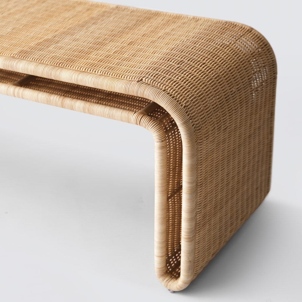 The Citizenry Penida Wicker Bench | Natural - Image 6
