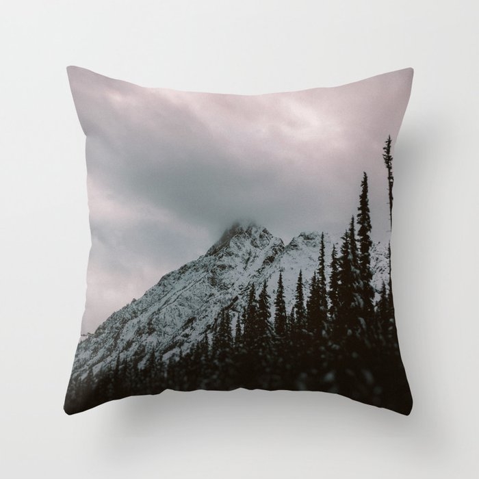Mountain Love Throw Pillow by Leah Flores - Cover (16" x 16") With Pillow Insert - Indoor Pillow - Image 0