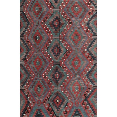 Contemporary Gray/Red Area Rug - Image 0