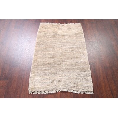 One-of-a-Kind Maud Hand-Knotted New Age Brown 2'9" x 4' Wool Area Rug - Image 0