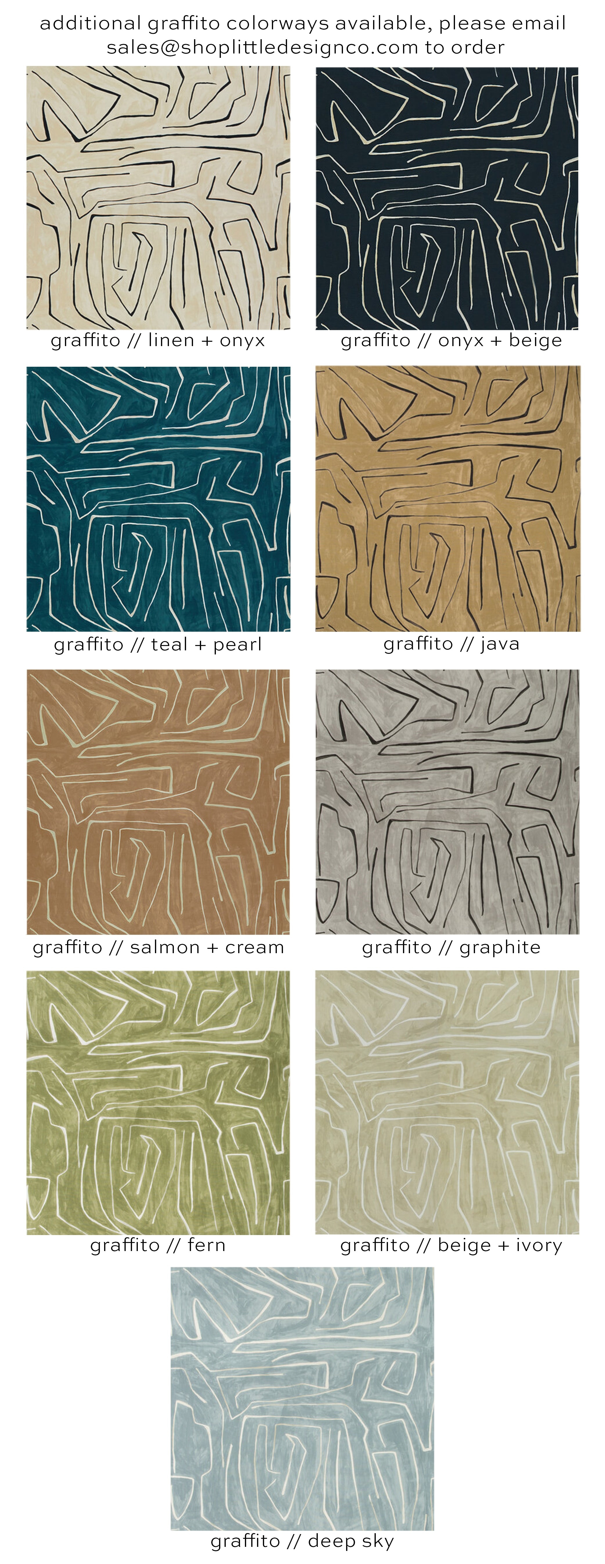 THE BOLSTER :: GRAFFITO // ONYX + BEIGE | KELLY WEARSTLER - BY THE YARD - Image 6