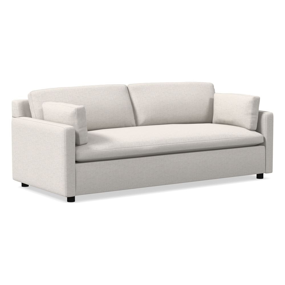 Marin 86" Sofa, Standard Depth, Performance Coastal Linen, White - Image 0