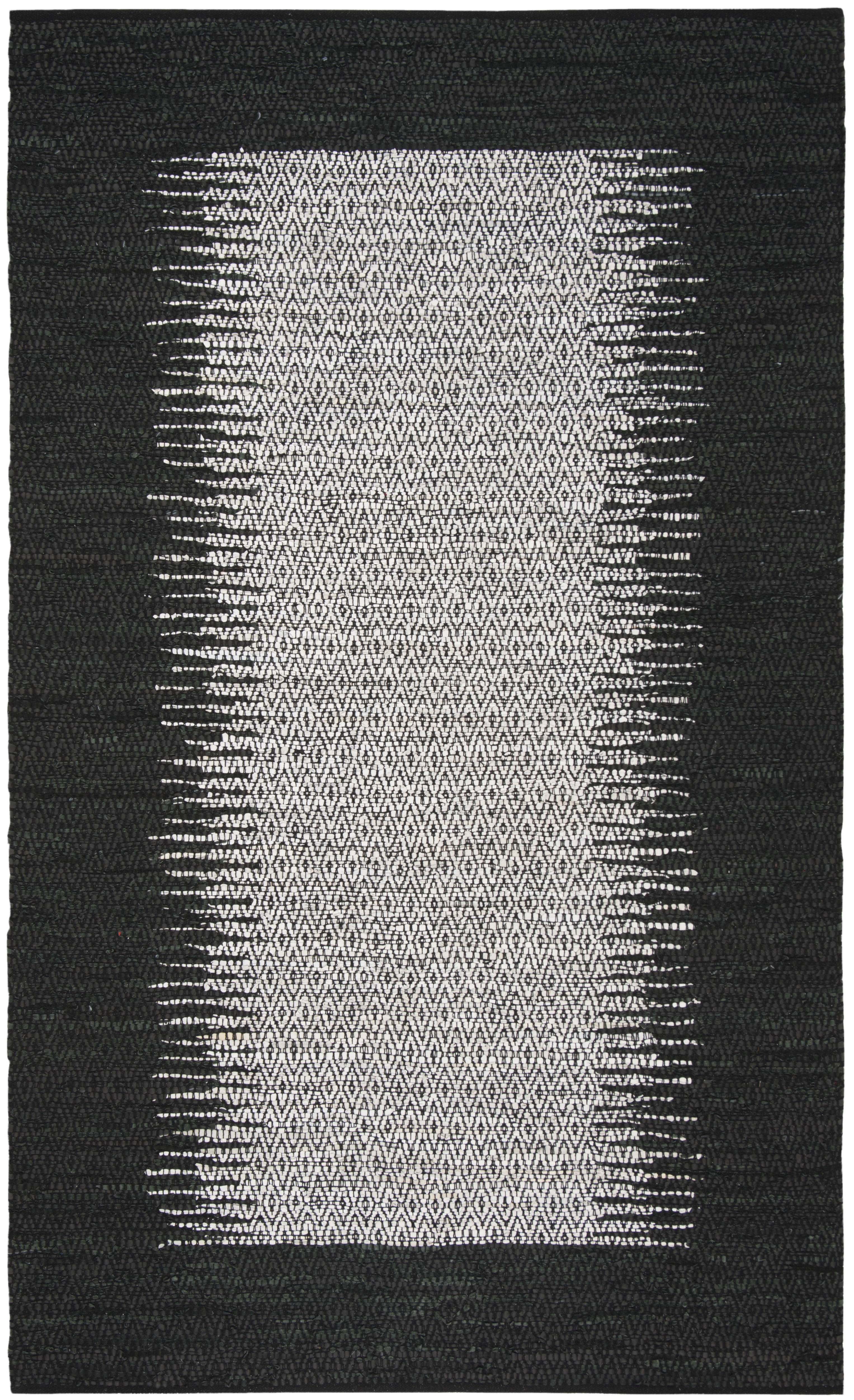 Arlo Home Hand Woven Area Rug, VTL387C, Light Grey/Black,  5' X 8' - Image 0