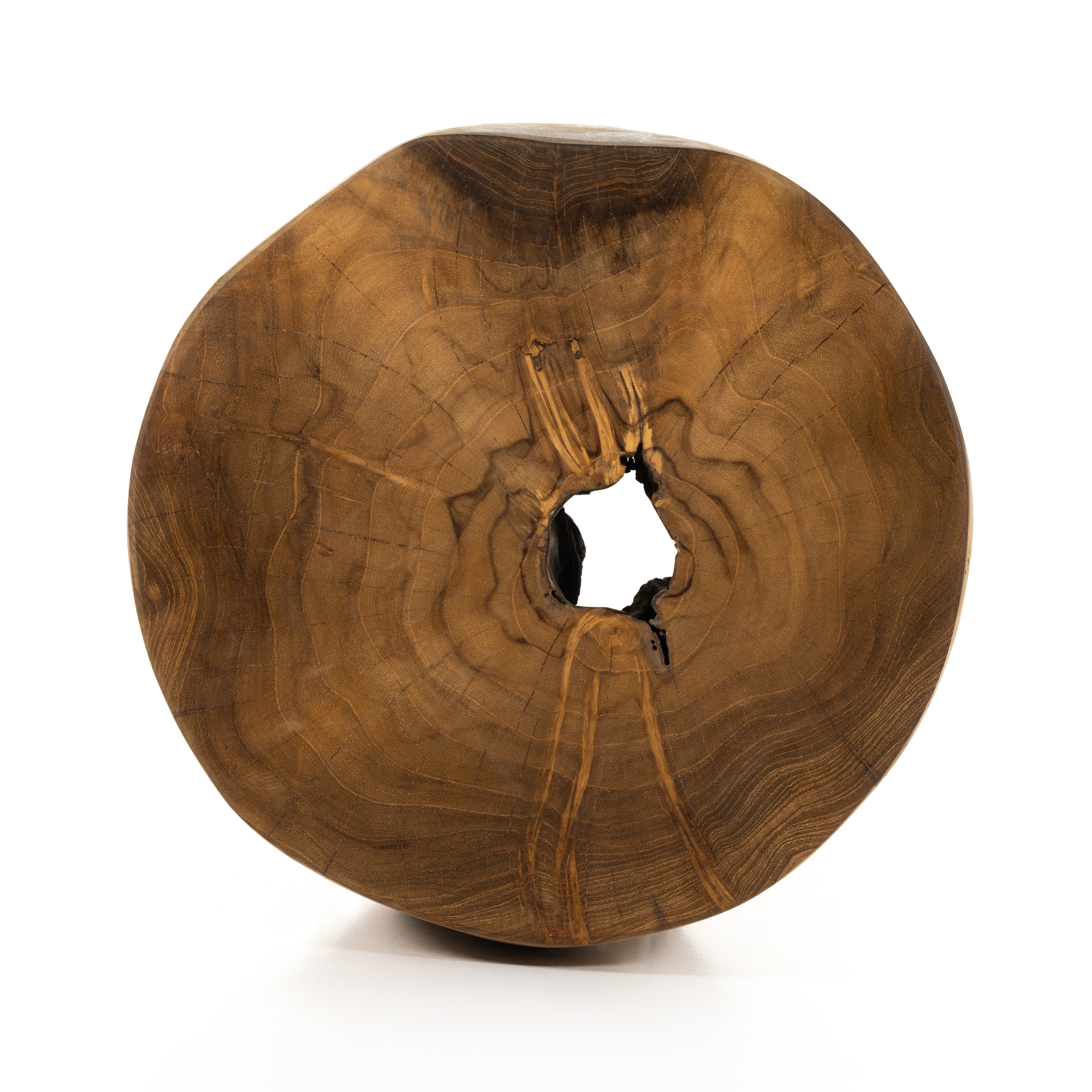Kyra Outdoor End Table-Rustic Teak - Image 4
