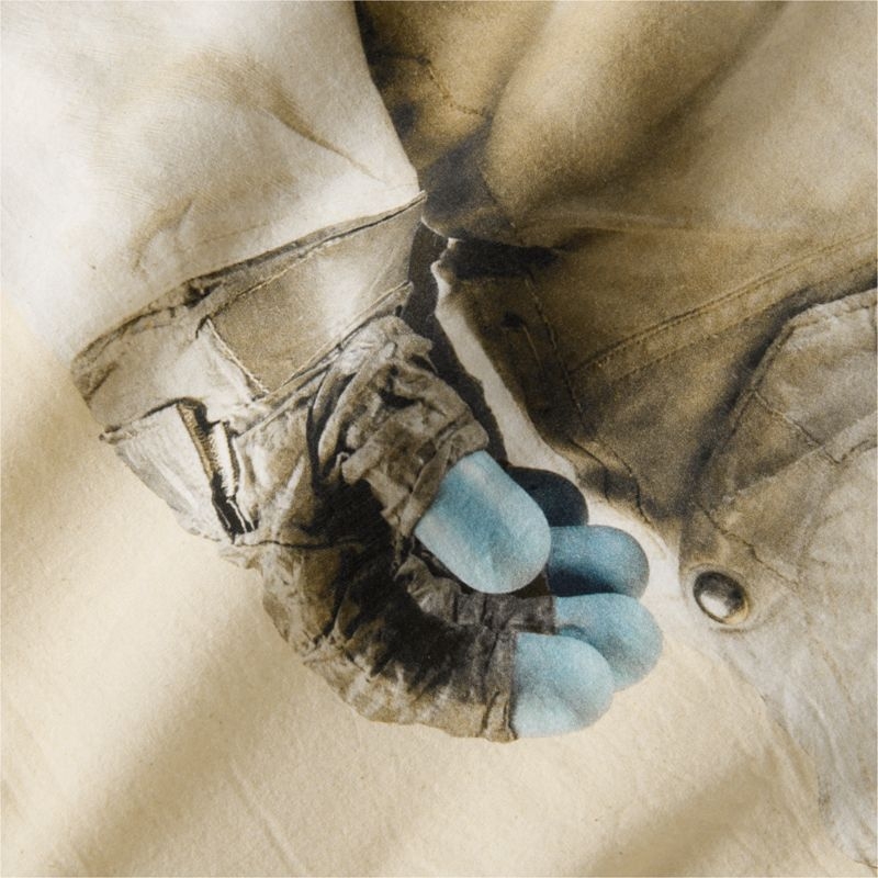 Smithsonian Apollo 11 Spacesuit Organic Cotton Kids Twin Duvet Cover - Image 5