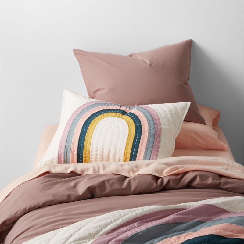 Supersoft Kids Elegant Pink Gauze Organic Cotton Pillowcase - Image 1