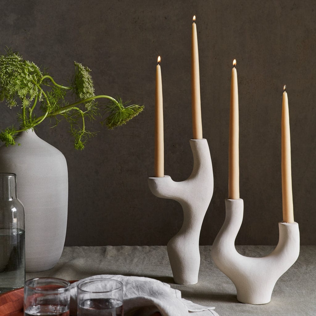 The Citizenry Vida Ceramic Candle Holders Set of 2 - Image 1