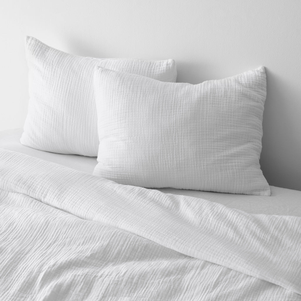 The Citizenry Organic Cotton Gauze Duvet Set | King/California King | White - Image 0