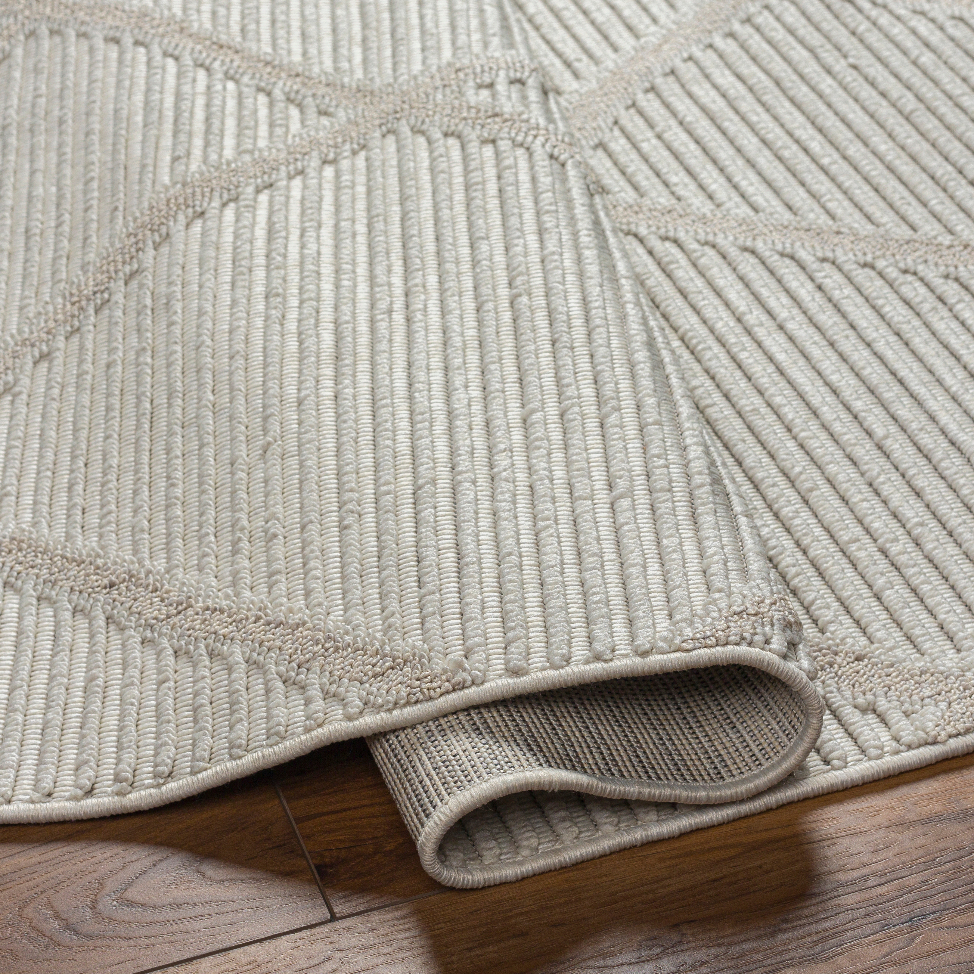 Finland Beige Indoor 6'7" x 9' Machine Woven Rug - Image 4