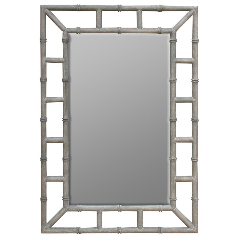 Trade Winds Furniture Island Bold & Eclectic Modern Beveled Distressed Accent Mirror - Image 0