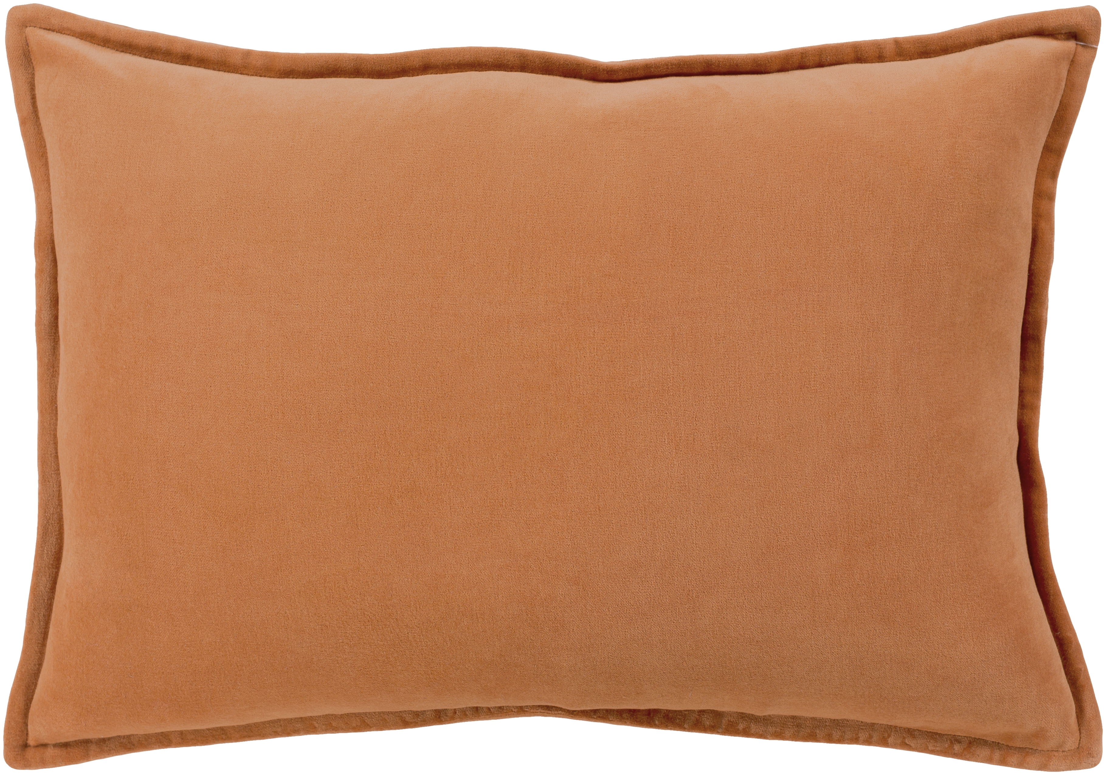 Cotton Velvet Throw Pillow, 20" x 20", with down insert - Image 0