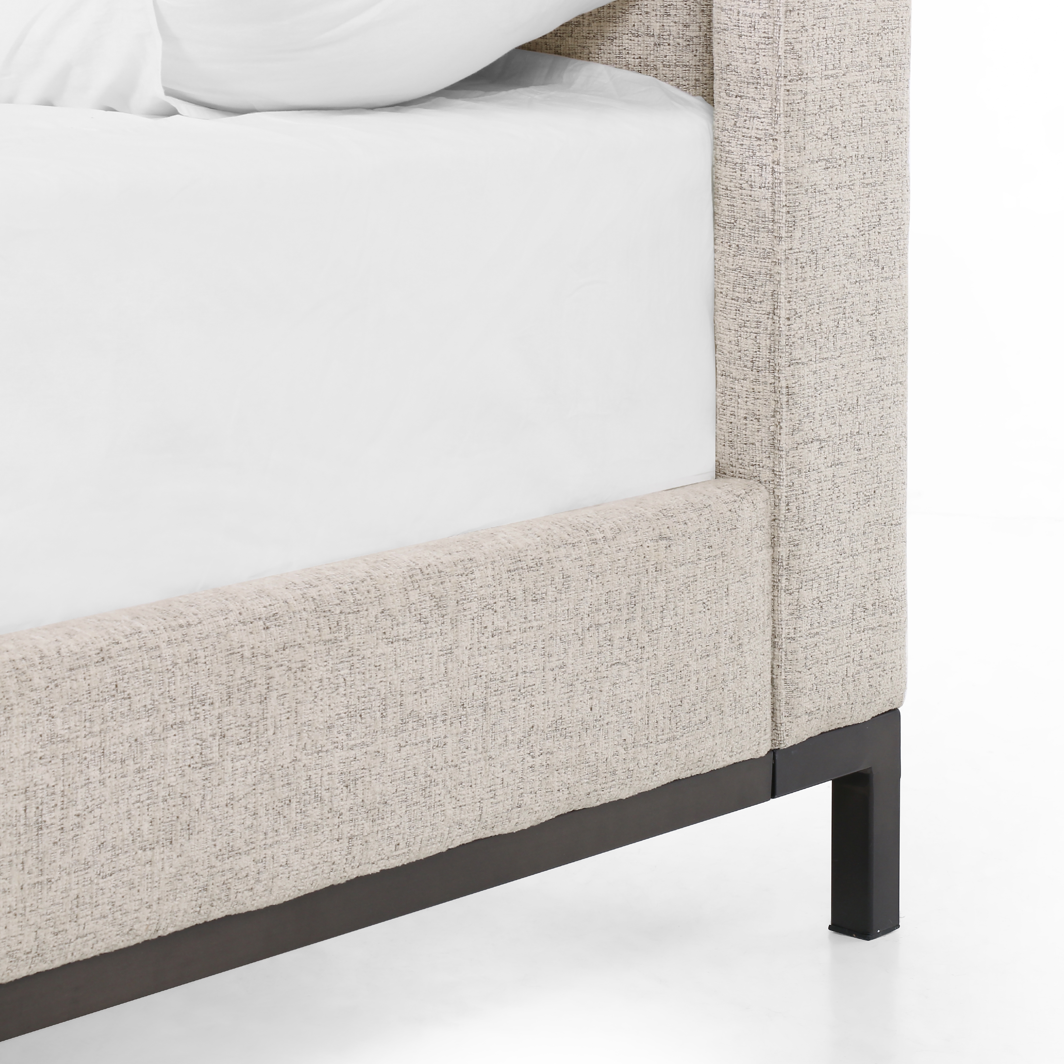 Newhall Bed-Plushtone Linen-Queen - Image 5