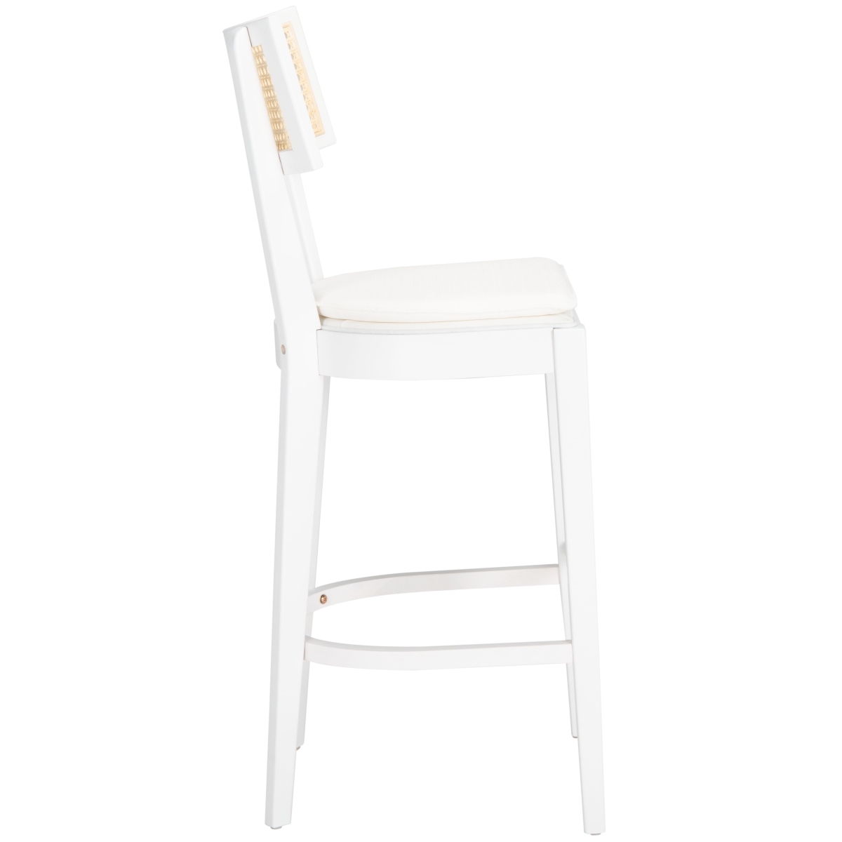 Galway Cane Bar Stool - White / Natural - Safavieh - Image 6