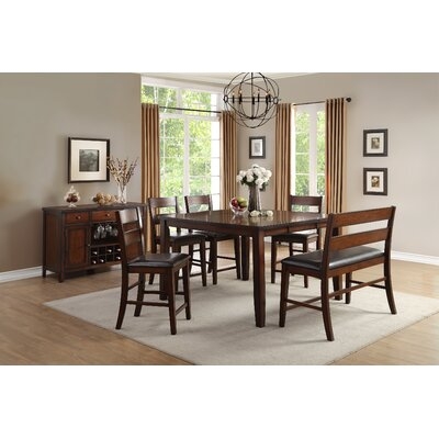 Dickens 6 Piece Dining Set with Square Table - Image 0