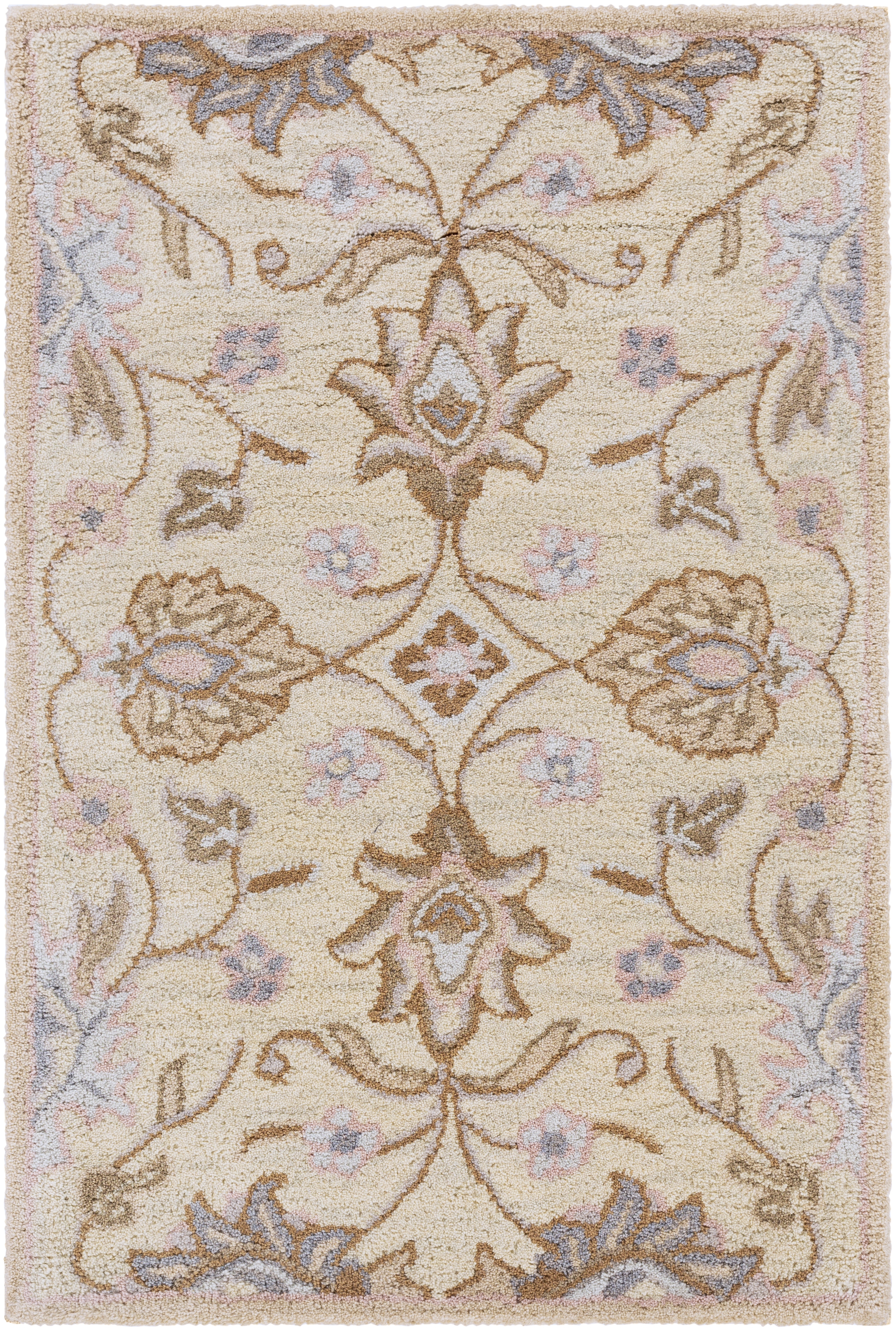 Caesar Beige Indoor 2' x 3' Handmade Rug - Image 0