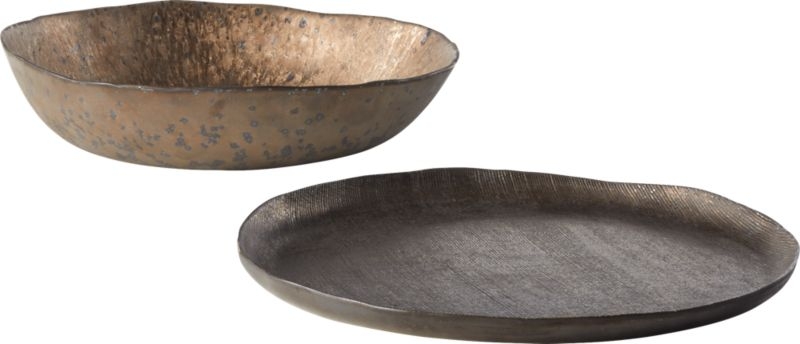 Damascene Bronze Metallic Serving Bowl - Image 5