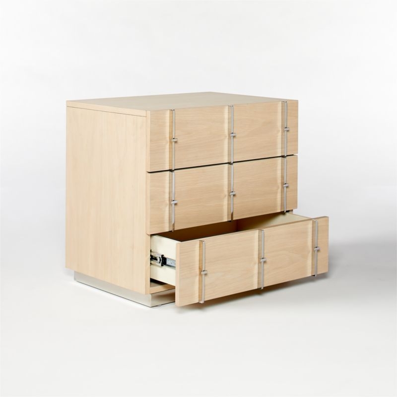 Bowen Oak Inlay Nightstand - Image 3