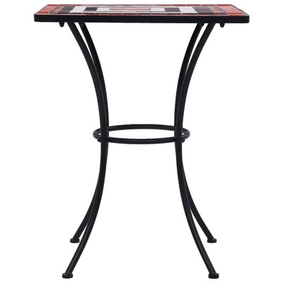 Foundry Select Mosaic Bistro Table Terracotta And White 23.6" Ceramic - Image 0