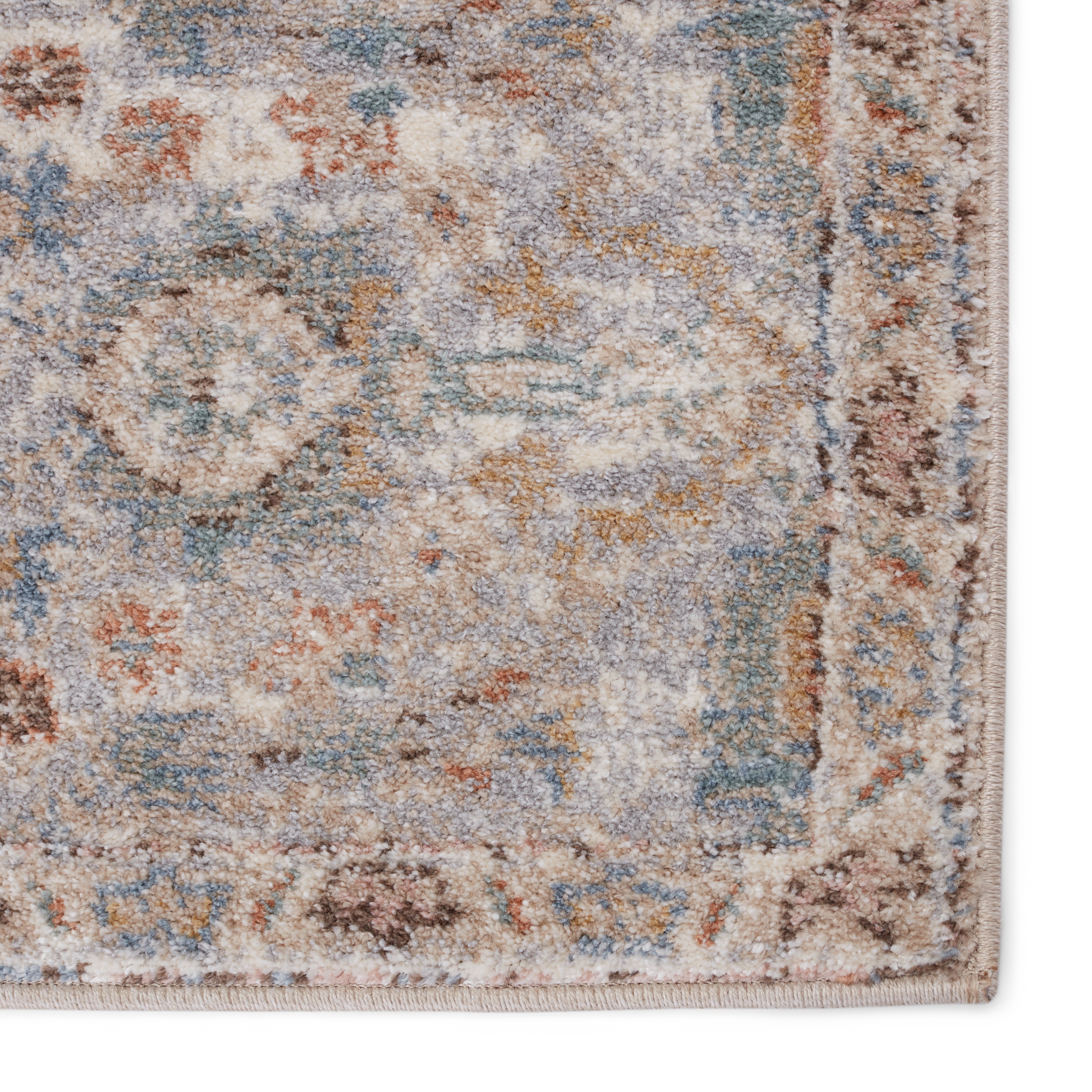 Vibe by Etienne Oriental Light Taupe/ Light Gray Area Rug (9'6"X12') - Image 3