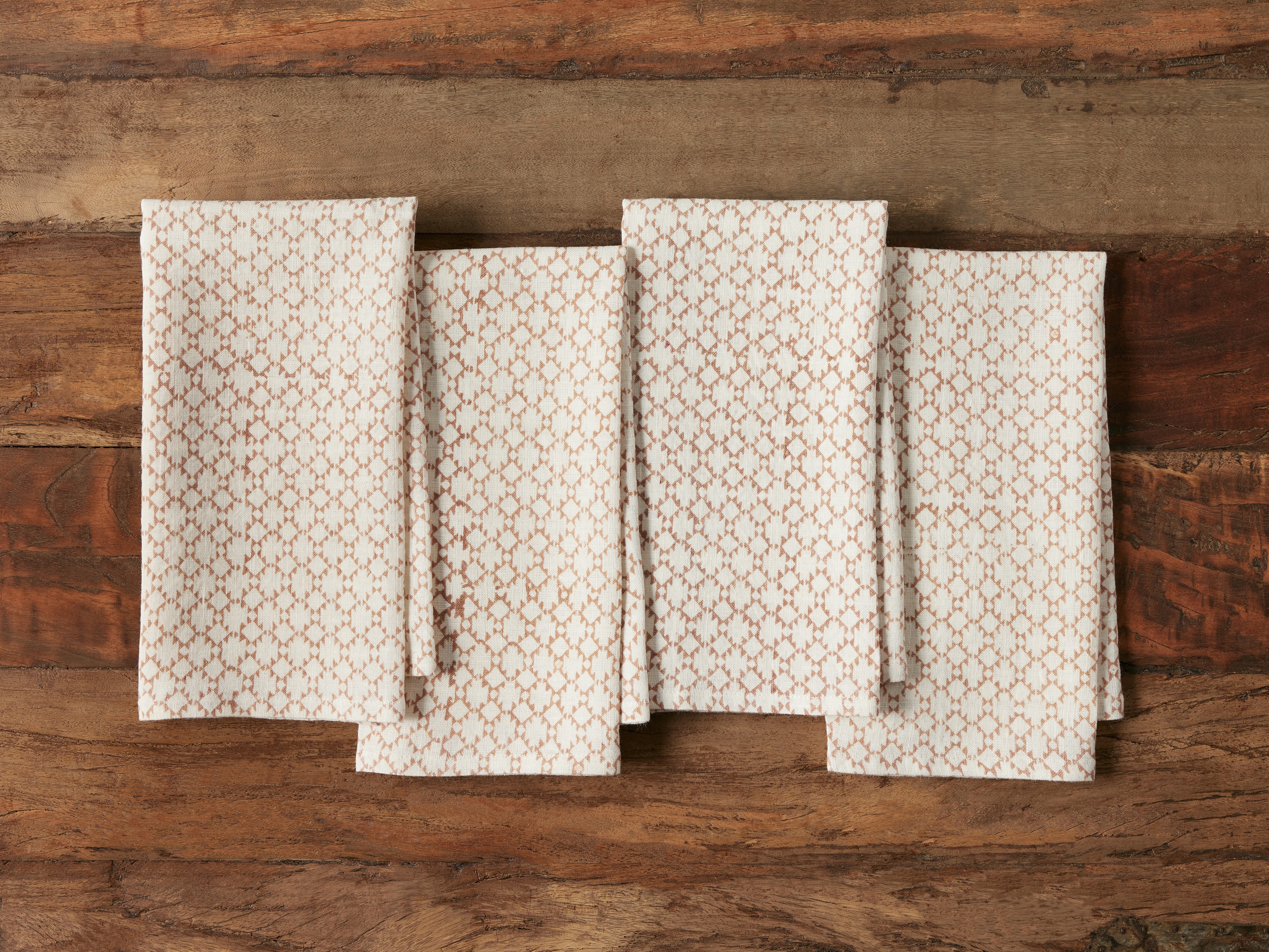 Zadie Napkins (Set Of 4) in Linen Natural  Taupe - Image 0