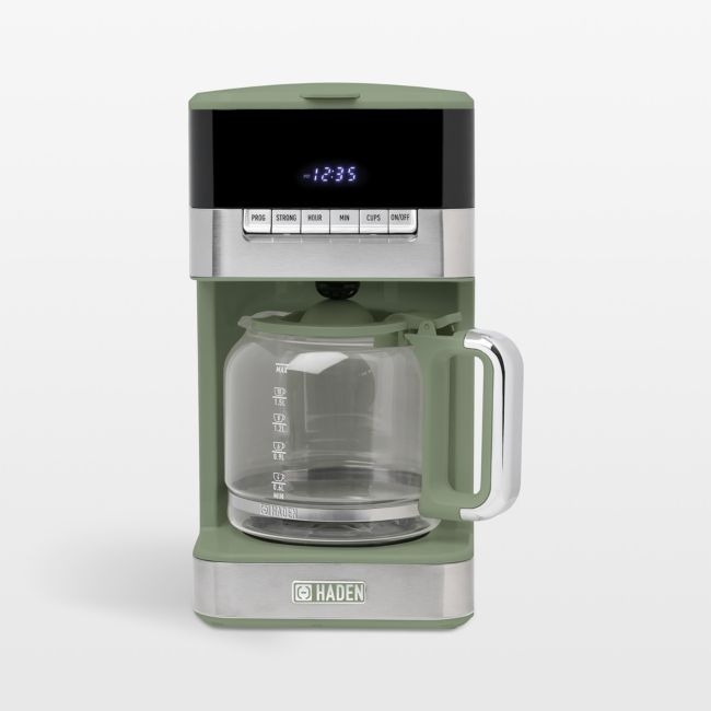 HADEN Quintessential Brew Cedar Green 12-Cup Coffee Maker - Image 0
