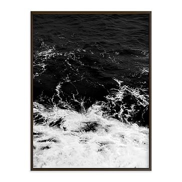 Obsidian Sea by Kamala Nahas, Black Wood Frame, 30"x40" - Image 1