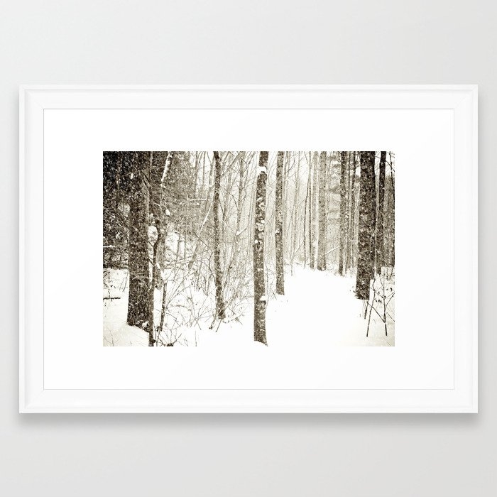 Wintry Mix Framed Art Print by Olivia Joy St Claire X  Modern Photograp - Scoop White - Small 13" x 19"-15x21 - Image 0