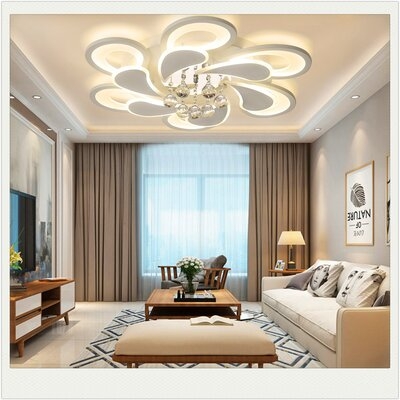  Warm And Romantic Led Crystal Ceiling Lamp - Image 0