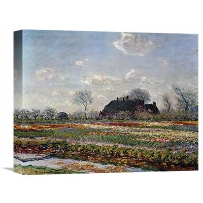 'Tulip Field Sassenheim' by Vincent van Gogh Painting Print on Wrapped Canvas - Image 0