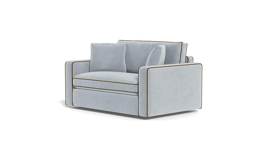 James Twin Sleeper Sofa with Contrast Piping - Image 2