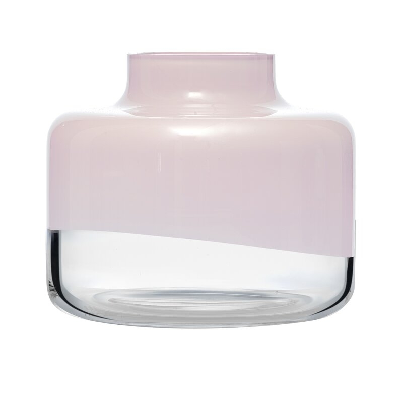 Nude Magnolia 7.87"" Lead Free Crystal Table Vase - Image 0