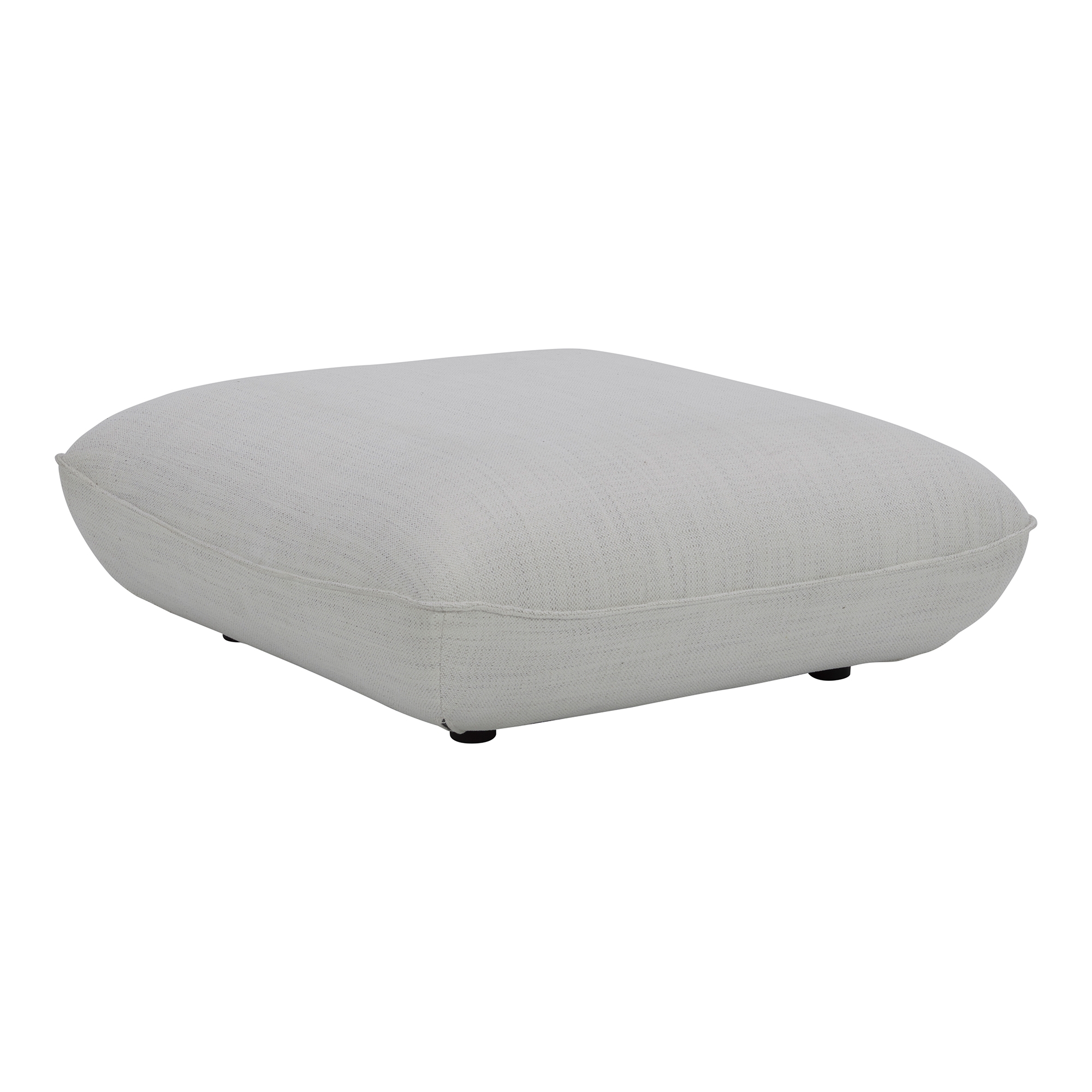 Zeppelin Ottoman Salt Stone White - Image 1